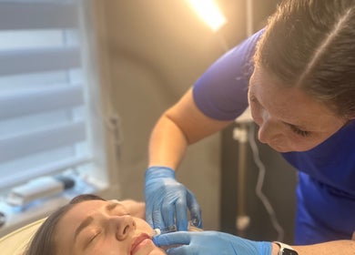 Professional treatment at Edge Nurse Aesthetics in East Harling, England, GB. Expert injector enhancing beauty.