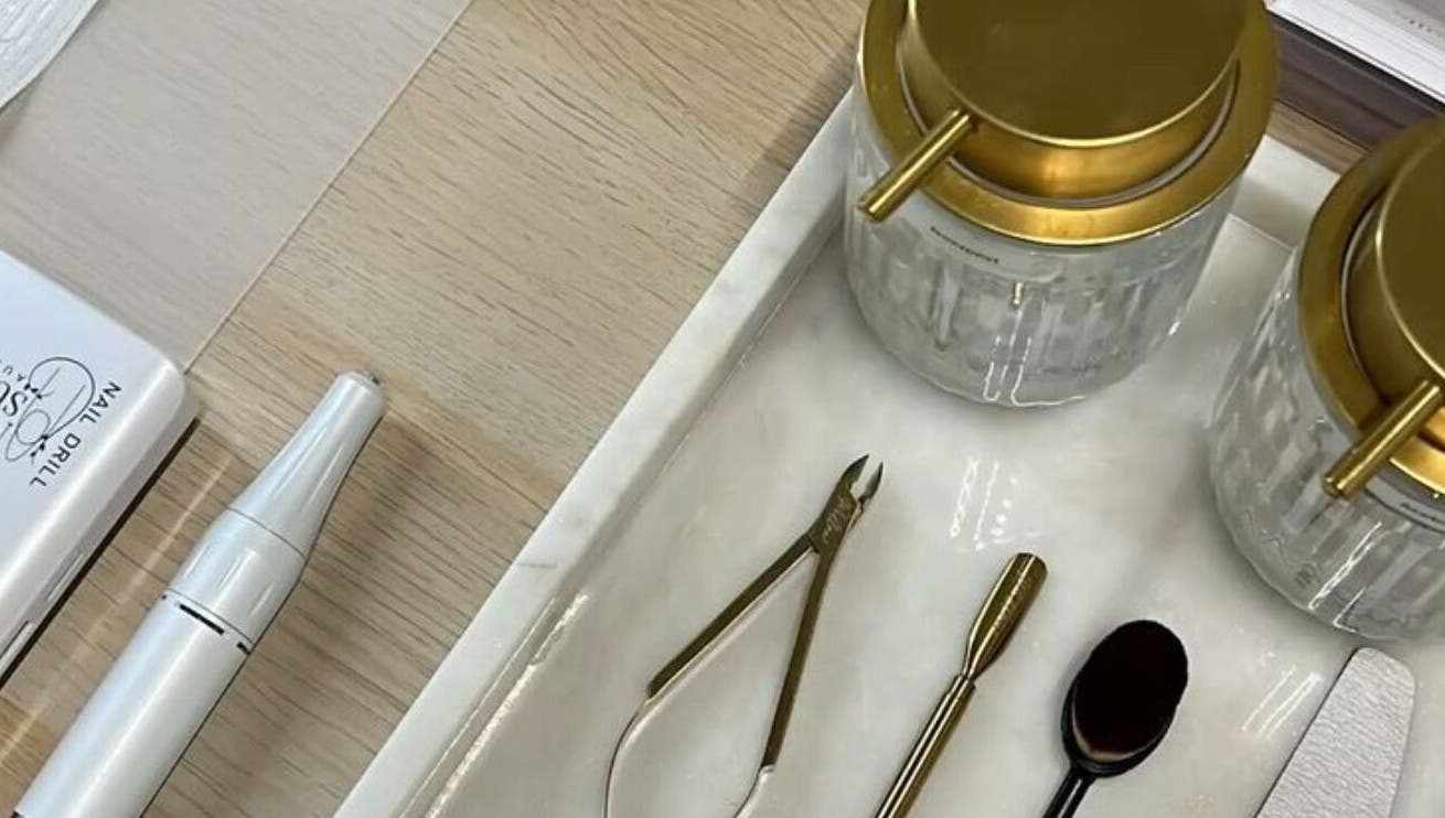 Manicure tools at Nails By RH, Garforth, England, GB. Elegantly arranged for premium service.