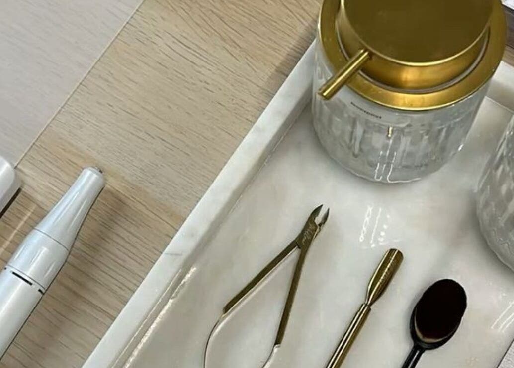 Manicure tools at Nails By RH, Garforth, England, GB. Elegantly arranged for premium service.