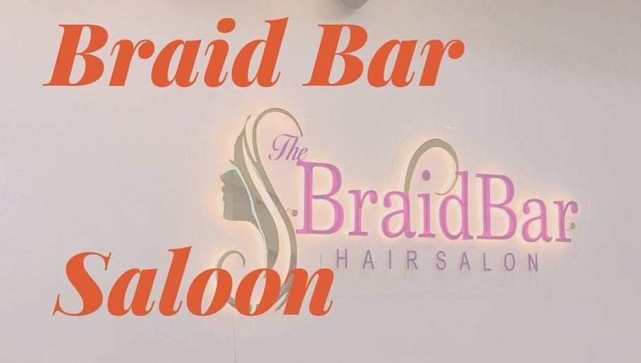 Stylish signage of The BraidBar Hair Salon Ng located in Lagos, Lagos, NG.