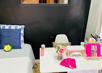 Relaxing beauty treatment setup at Trends beauty bar, Cape Town, Western Cape, ZA.