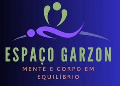 Logotipo do Espaço Garzon em São Paulo, BR, destacando cuidado e equilíbrio mente e corpo.
