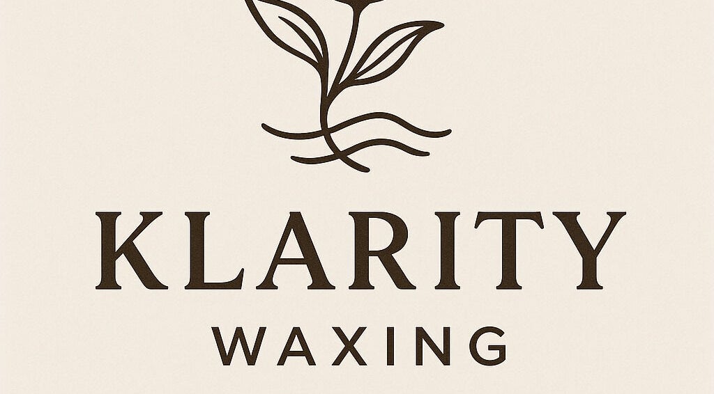 Klarity Waxing logo featuring floral design in Nottingham, England, GB.