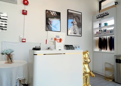 Modern reception area at JT Hair and Beauty Salon, Singapore, Singapore, SG showcasing elegant decor.