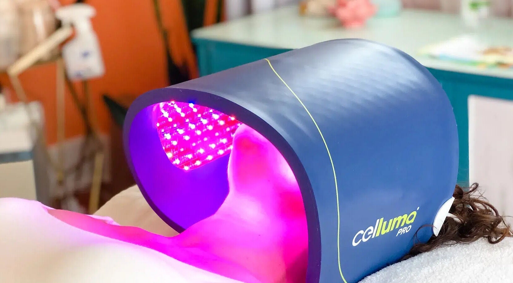 LED light therapy at Bluebird Essence Spa in Easley, South Carolina, US, offering rejuvenating skin treatments.