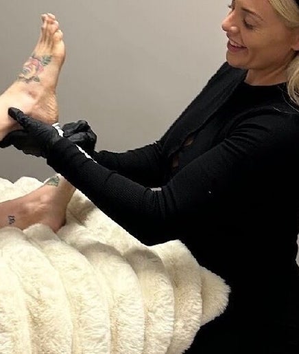 byKT therapist in Redland Bay, Queensland, AU offers calming foot treatments in a serene atmosphere.