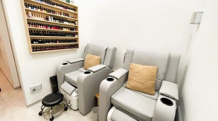 Luxurious pedicure chairs at Wax Factor Orchard Central, Singapore, SG. Experience comfort and elegance.