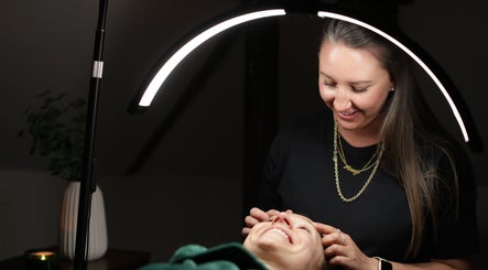 Facial treatment at The Beauty Bar by Phoebe in Groombridge, England, GB, enhancing client relaxation.