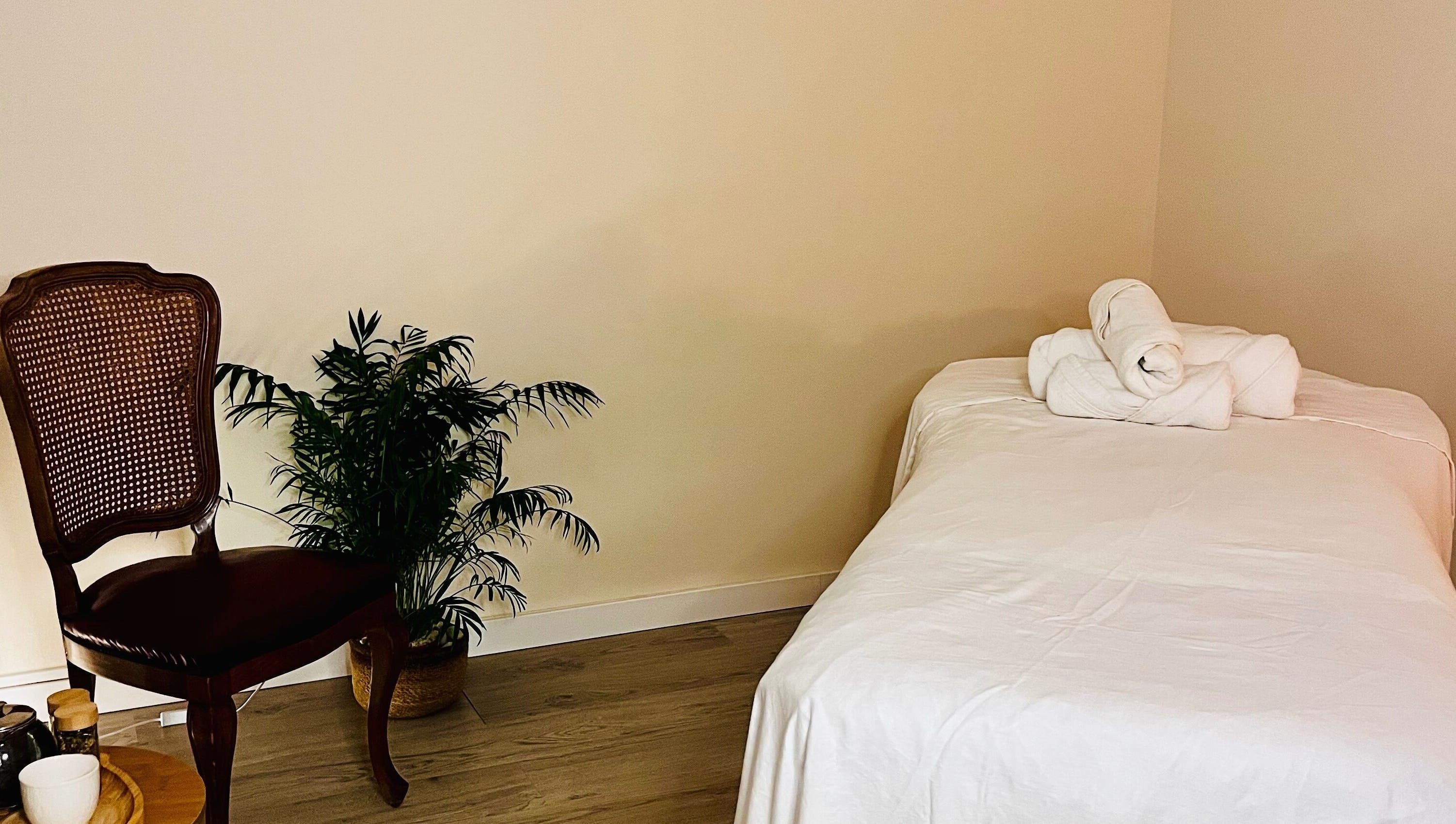 Espaço tranquilo de massagem no Cielo Zen-Quiromasaje Masaje & Terapias Holísticas, Barcelona, Catalunya, ES.