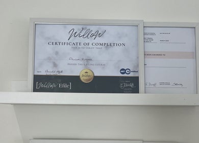Certification of completion at Nailsbyalicha, Portsmouth, England, GB, showcasing professional excellence.