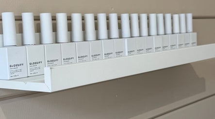 Glossy nail polish bottles at Nails By Jess, Shireoaks, England, GB.
