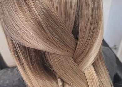 Elegant braid hairstyle at JFM hair, Aberdeen, Scotland, GB salon.