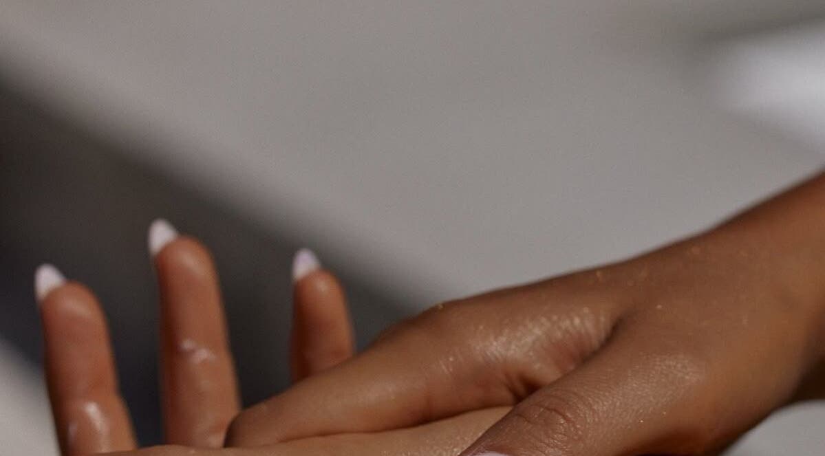 Close-up of hands receiving care at Feeka Beauty, Montréal, Québec, CA.