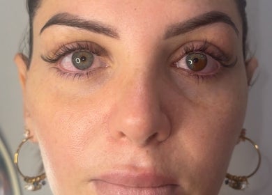 Woman's refreshed eyes after treatment at Wellness Spa, Montréal, Québec, CA.