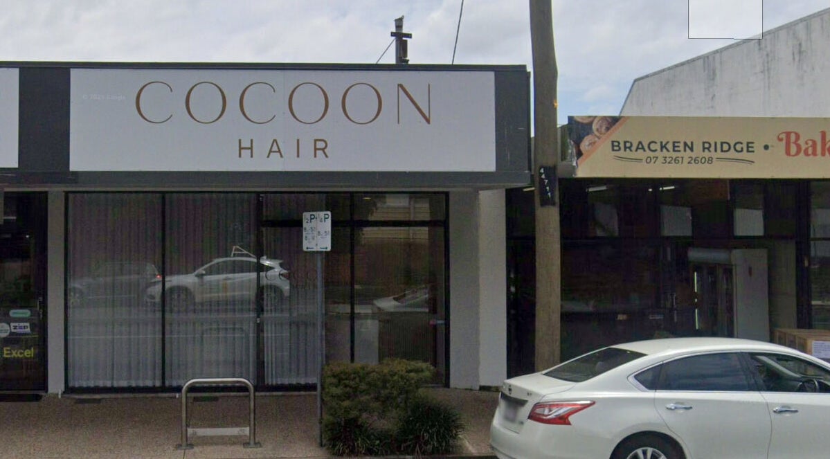 Front view of Cocoon Hair salon in Bracken Ridge, Queensland, AU.