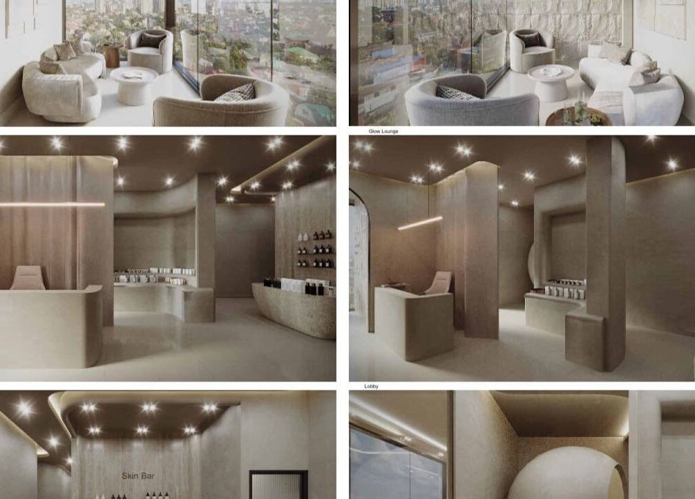 Interior moderno en NOVA Clinic, Santiago De Los Caballeros, Santiago, DO con iluminación suave y vista al exterior.