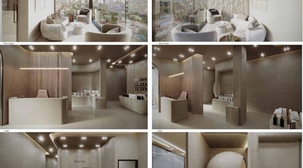 Interior moderno en NOVA Clinic, Santiago De Los Caballeros, Santiago, DO con iluminación suave y vista al exterior.