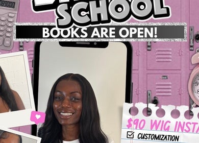 The Wigler in Norwich, Connecticut offers $90 wig installs for a sleek, back-to-school look. Books are open now!
