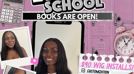 The Wigler in Norwich, Connecticut offers $90 wig installs for a sleek, back-to-school look. Books are open now!