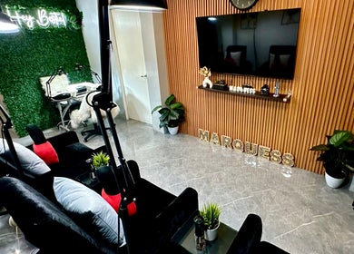 Trendy interior of Marquess Beauty Lounge in Manila, Metro Manila, PH with lush decor and elegant styling.