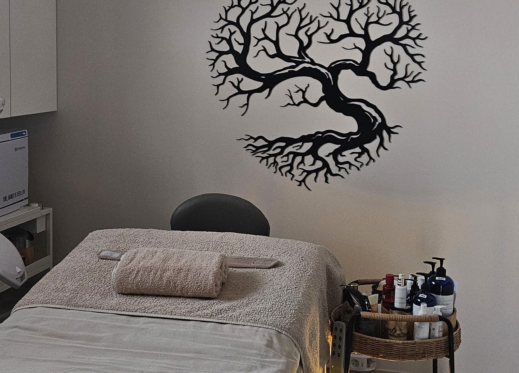 Relaxing spa místnost v ŠŤABAJZNA - přírodní organický kosmetický salon, Poděbrady, CZ.