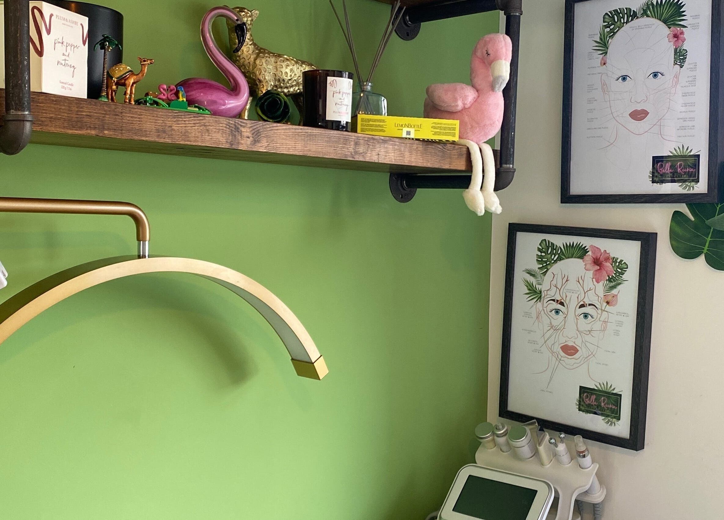 Unique decor and equipment at Bella Reina Aesthetics in Bridgwater, England, GB.