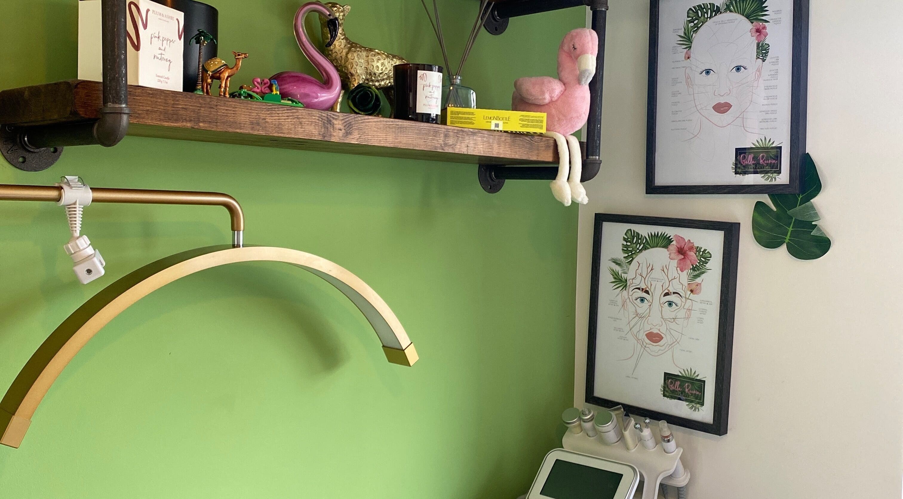 Unique decor and equipment at Bella Reina Aesthetics in Bridgwater, England, GB.
