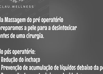 Programa pré e pós-operatório da Clau.Wellness, Caparica, Setúbal, PT, destacando a desintoxicação da pele.