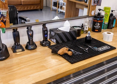 Professional barber tools at Dapper Man London in West Wollongong, New South Wales, AU.