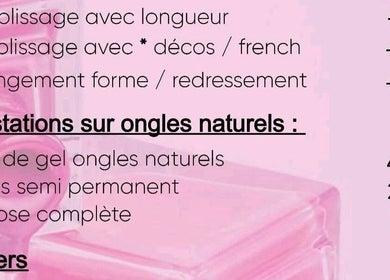 Liste des tarifs pour prestations ongles naturels chez LS Ongles à Lantéfontaine, Grand Est, FR.