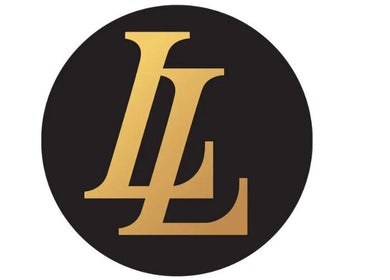 Lumenius Luxe logo in gold on black, West Hartford, Connecticut, US.