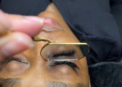 Eyelash extensions at Star Quality Looks in Boksburg, Gauteng, ZA showcasing detailed artistry.