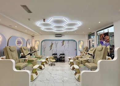 Experience luxury at Brigid Nails, a serene space in Monaghan, County Monaghan, IE with plush pedicure chairs.