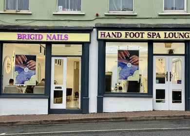 Front view of Brigid Nails in Monaghan, County Monaghan, IE, showcasing a chic beauty interior.