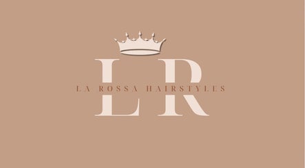 La Rossa Hairstyles logo with crown in Dublin, IE.