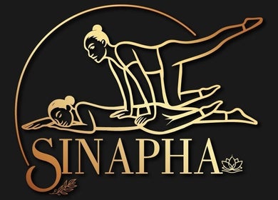 Elegant Sinapha Thai Massage logo design at Auckland, Auckland, NZ featuring traditional Thai massage art.