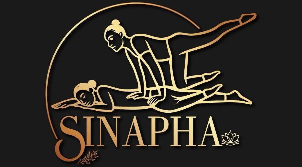 Elegant Sinapha Thai Massage logo design at Auckland, Auckland, NZ featuring traditional Thai massage art.