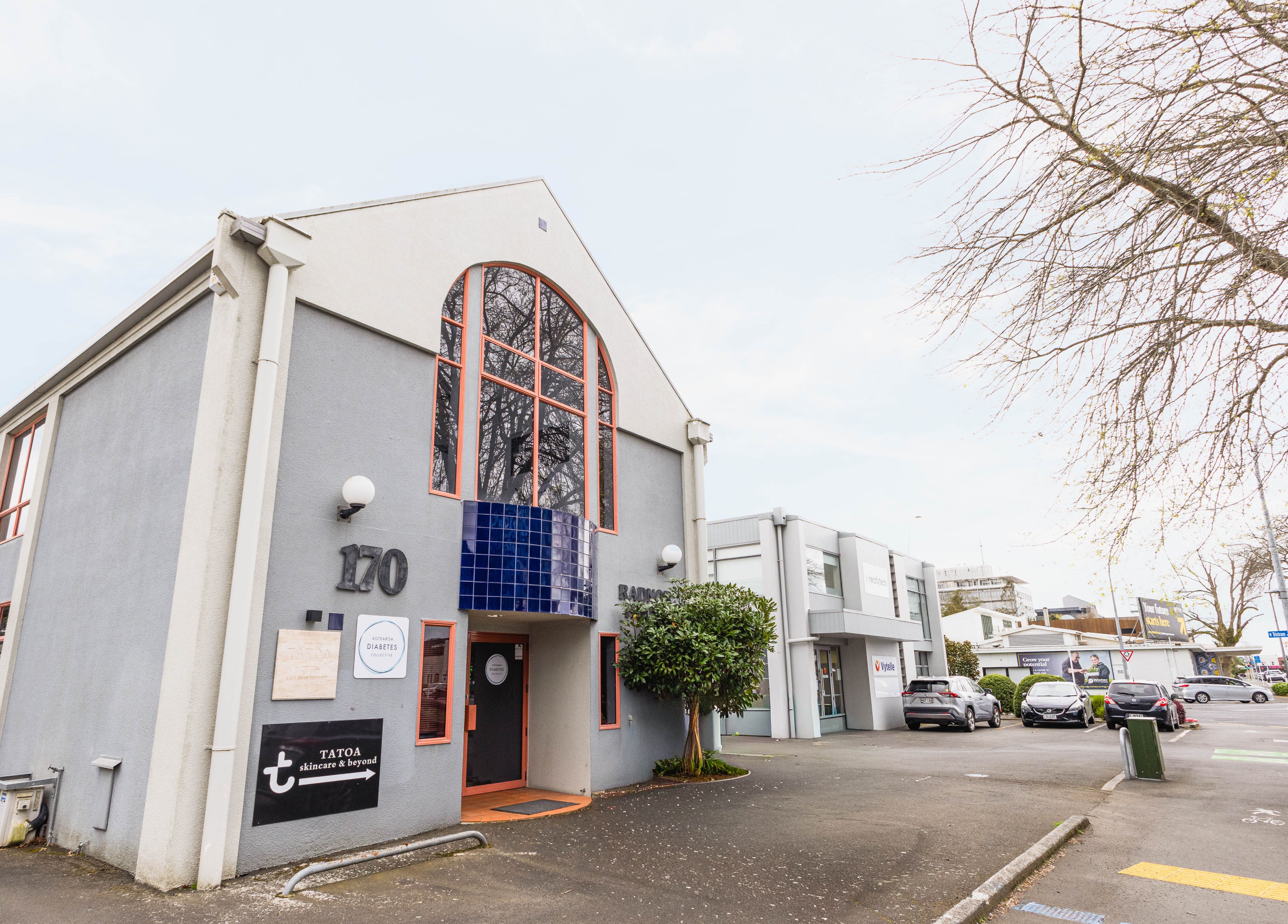 Front view of Tatoa Beyond in Hamilton, Waikato Region, NZ, showcasing modern architecture.
