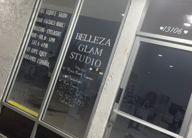 Entrance of Virginia’s Beauty Creations inside Belleza Glam Studio, South Gate, California, US.