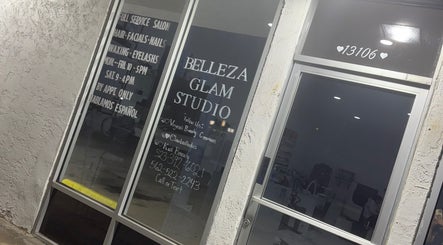 Entrance of Virginia’s Beauty Creations inside Belleza Glam Studio, South Gate, California, US.
