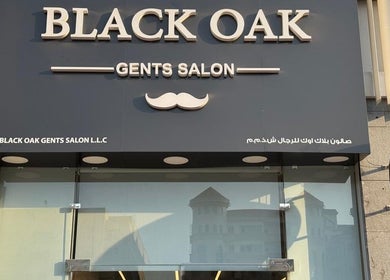 Front view of Black Oak Gents Salon in Dubai, Dubai, AE offering grooming services.