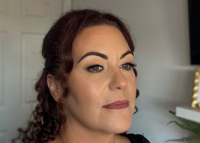 Close-up of a woman with elegant makeup at Beautybyerika, Granard, County Longford, IE.