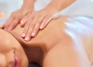 Massage therapy session at Prairie Place RMT in Vermilion, Alberta, CA by Kelly Landry / Robyn Ziomek.