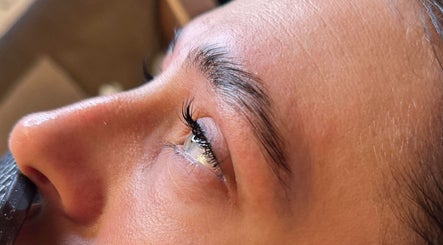 Close-up of enhanced lashes at The Ivy Room, Thatcham, England, GB, showcasing expert beauty care.