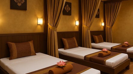 Nyugodt masszázsszoba a NUCHABA Thai Massage-ban, Budapest, Magyar, HU.