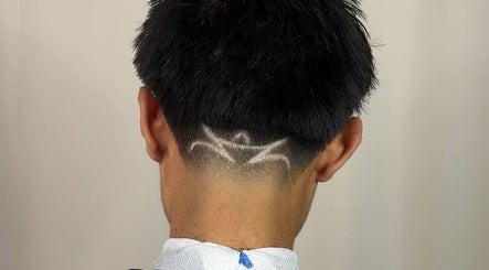 Unique hair design at TruongTrims in Melbourne, Victoria, AU, showcasing expert barber artistry.