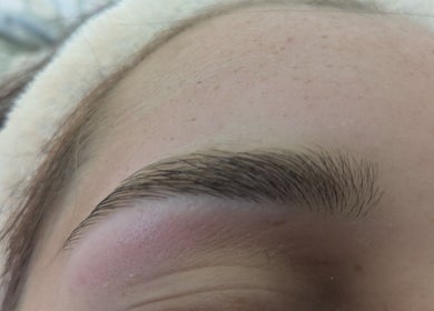 Groomed eyebrow at Lush Brows, Cleethorpes, England, GB enhancing natural beauty.