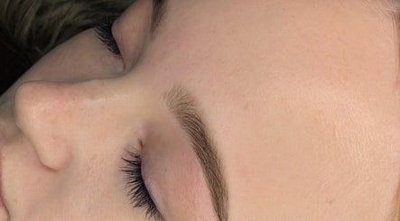Close-up of expertly shaped brows at Lush Brows, Cleethorpes, England, GB.