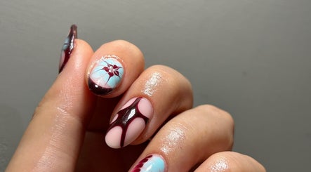 Intricate nail art design from Prepped by Emily, Scarborough, England, GB.