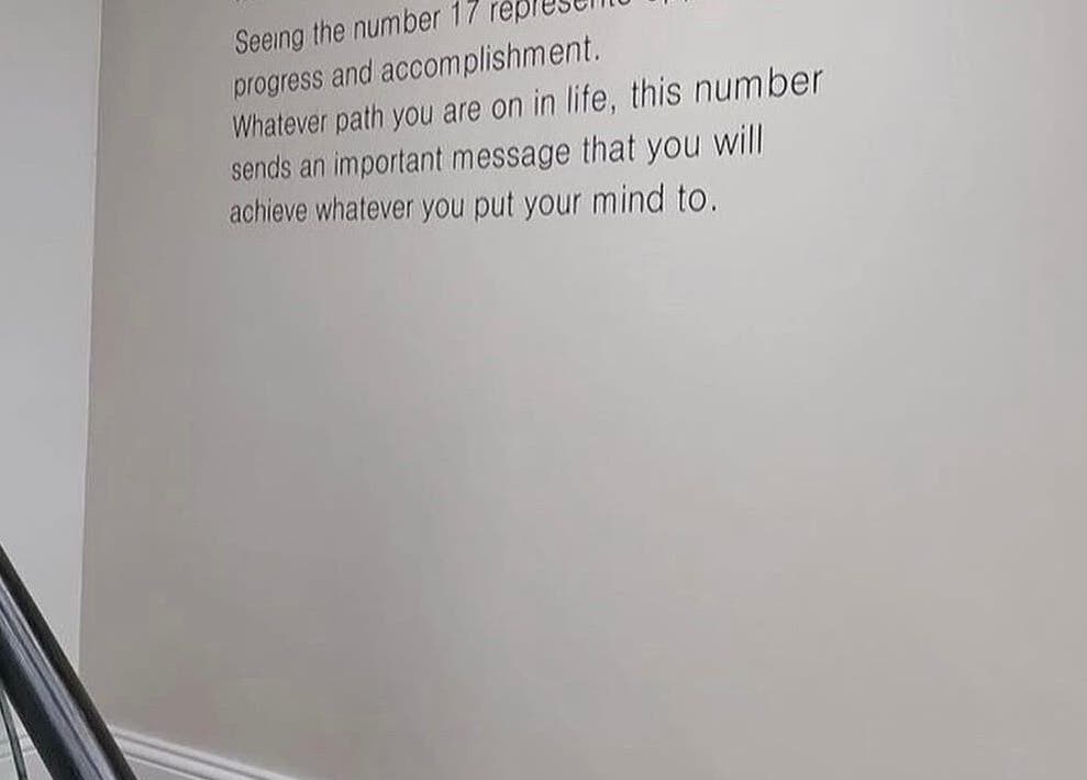 Inspirational quote wall at Beauty by Chloe, Strabane, Northern Ireland, GB. Encourages achievement and progress.